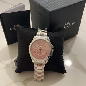Coach Stainless Steel pink face Watch